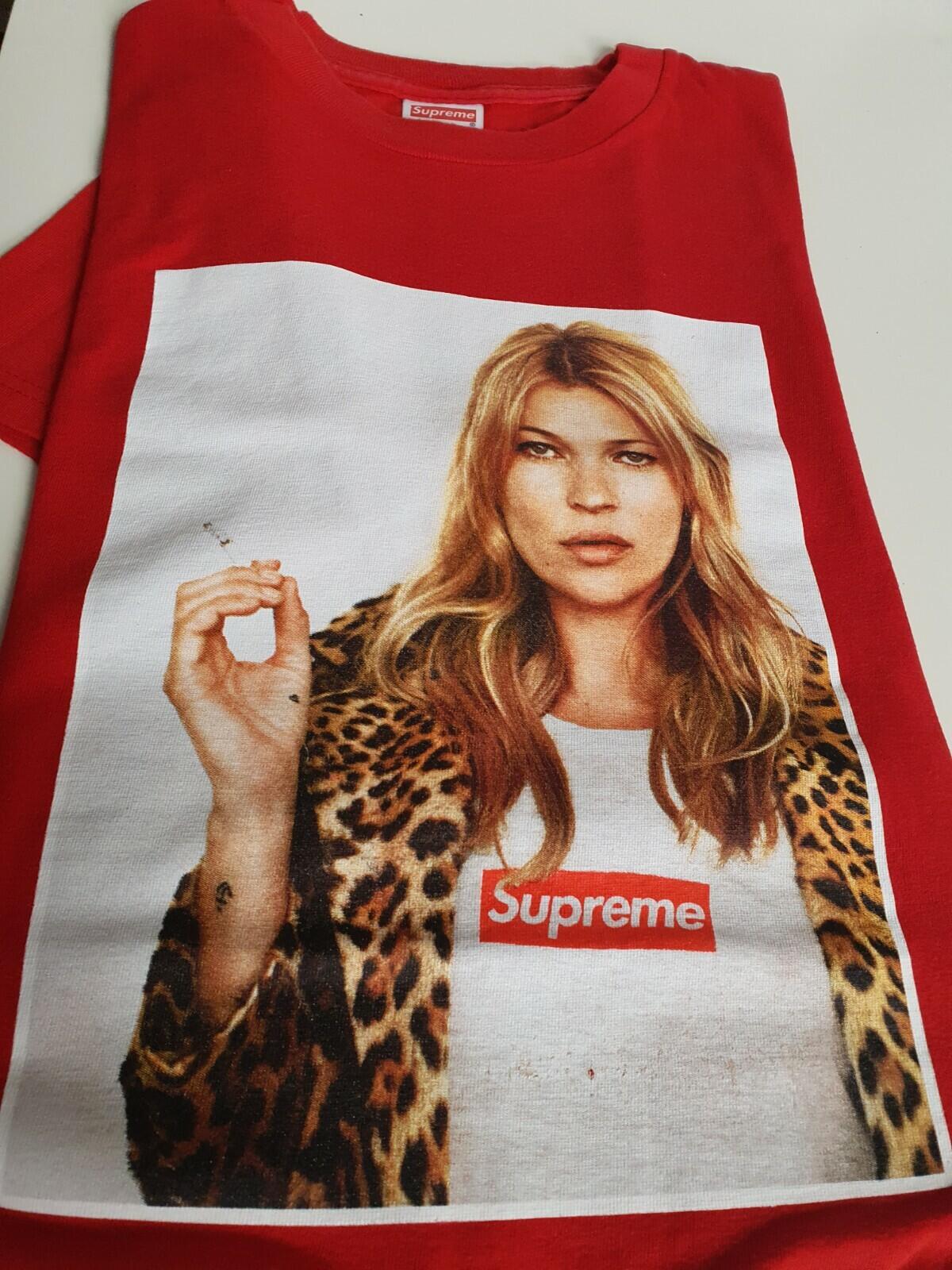 SS12 Supreme Kate Moss Photo Tee size M medium red T-shirt 2012 Vintage