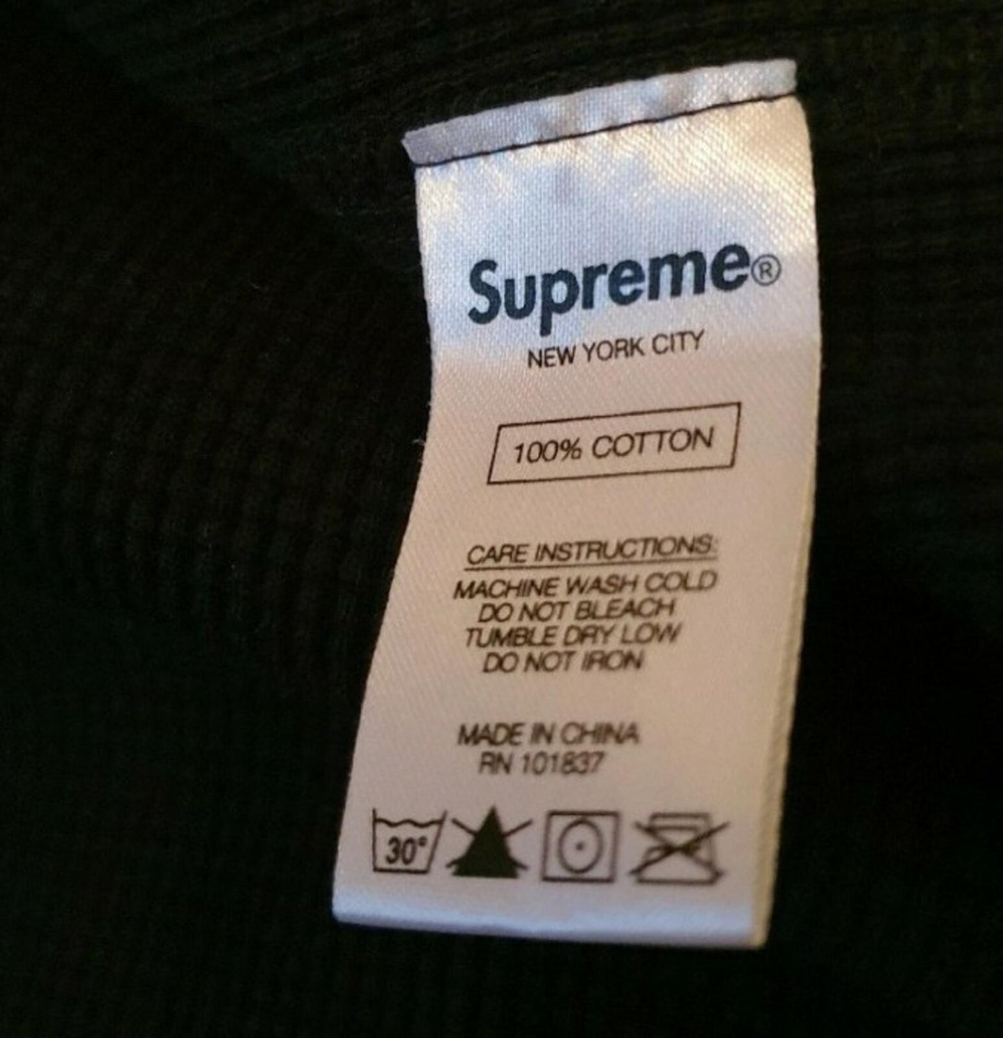 SS19 Supreme x NFL x Raiders x '47 thermal crewneck black size M medium