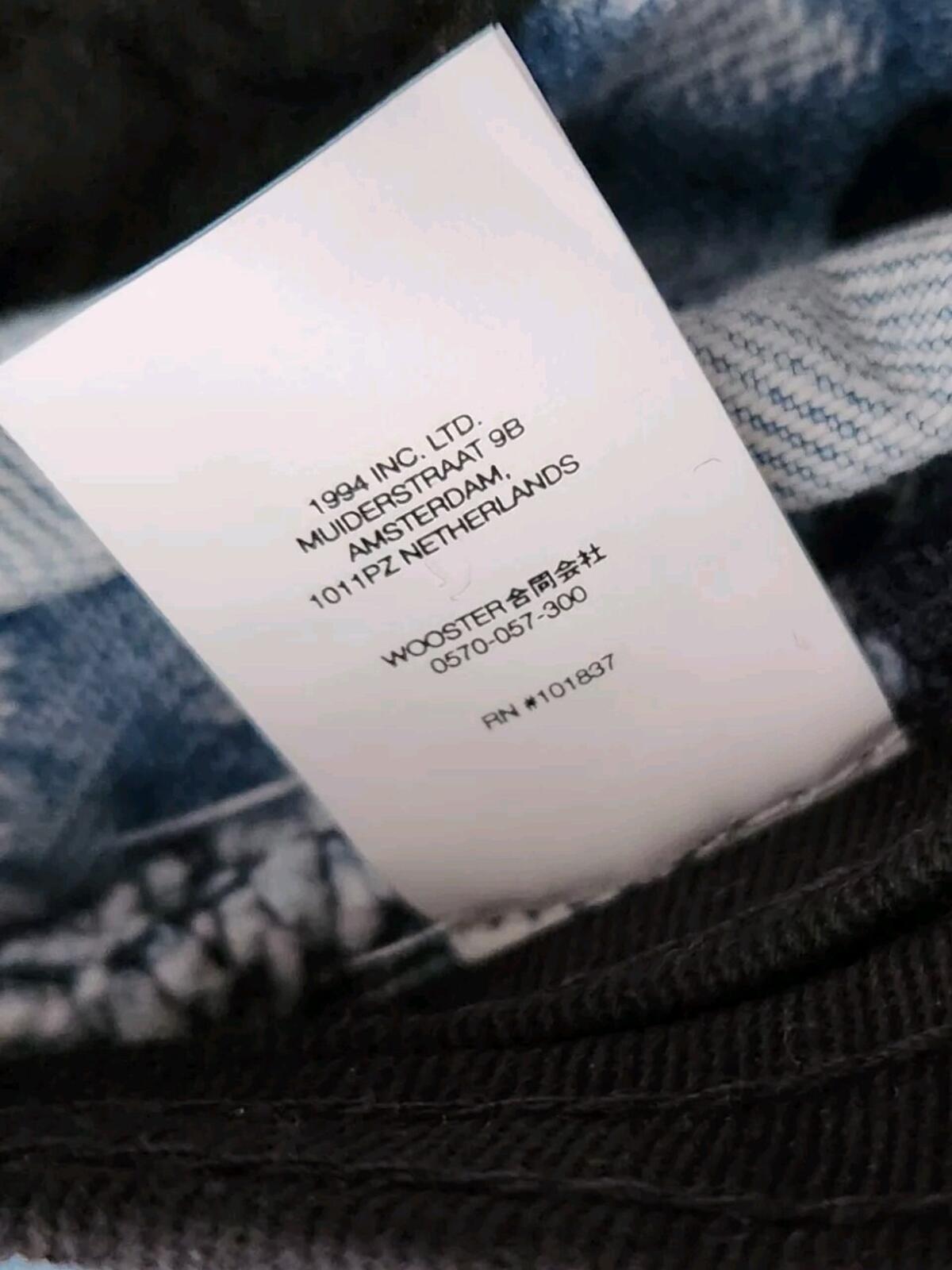SS22 Supreme Fat Tip Jacquard Denim Crusher Hat Blue Size S/M
