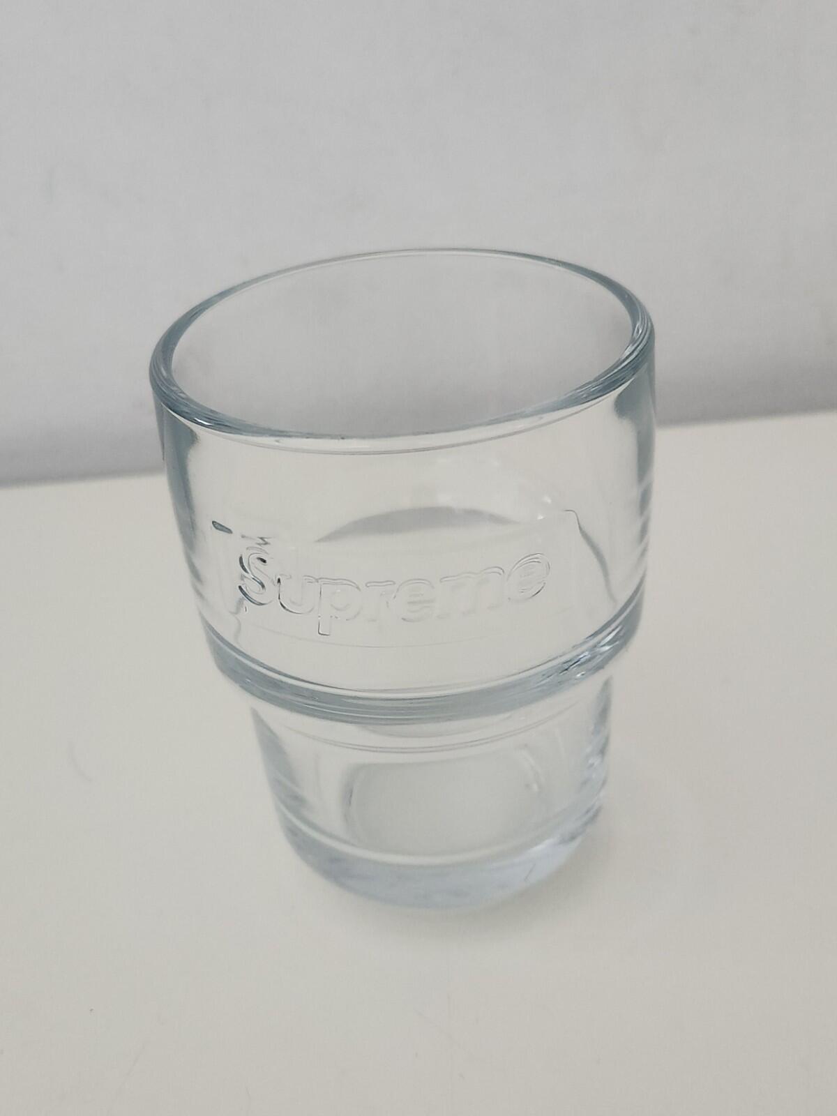 FW24 Supreme x La Rochere Water Glass 8.05oz Made In France Clear Molded Logo