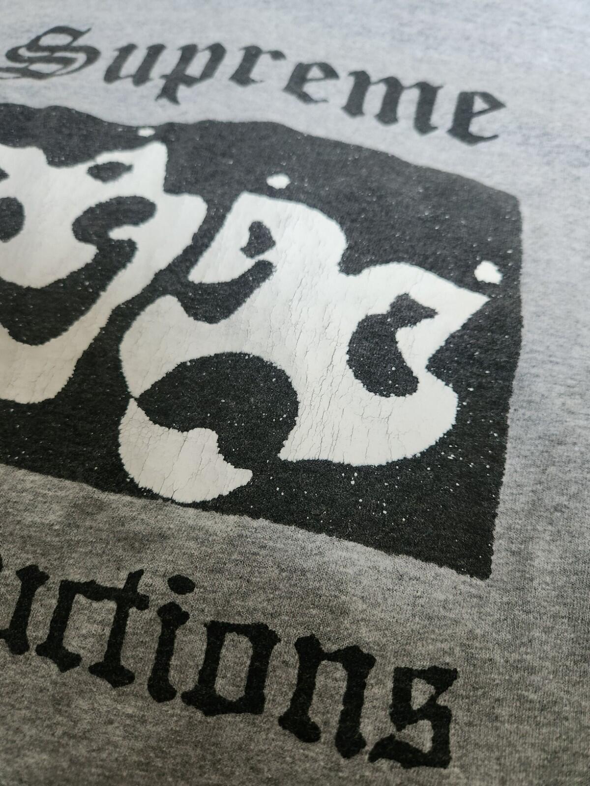 SS16 Supreme Productions L/S Tee Heather Grey size M