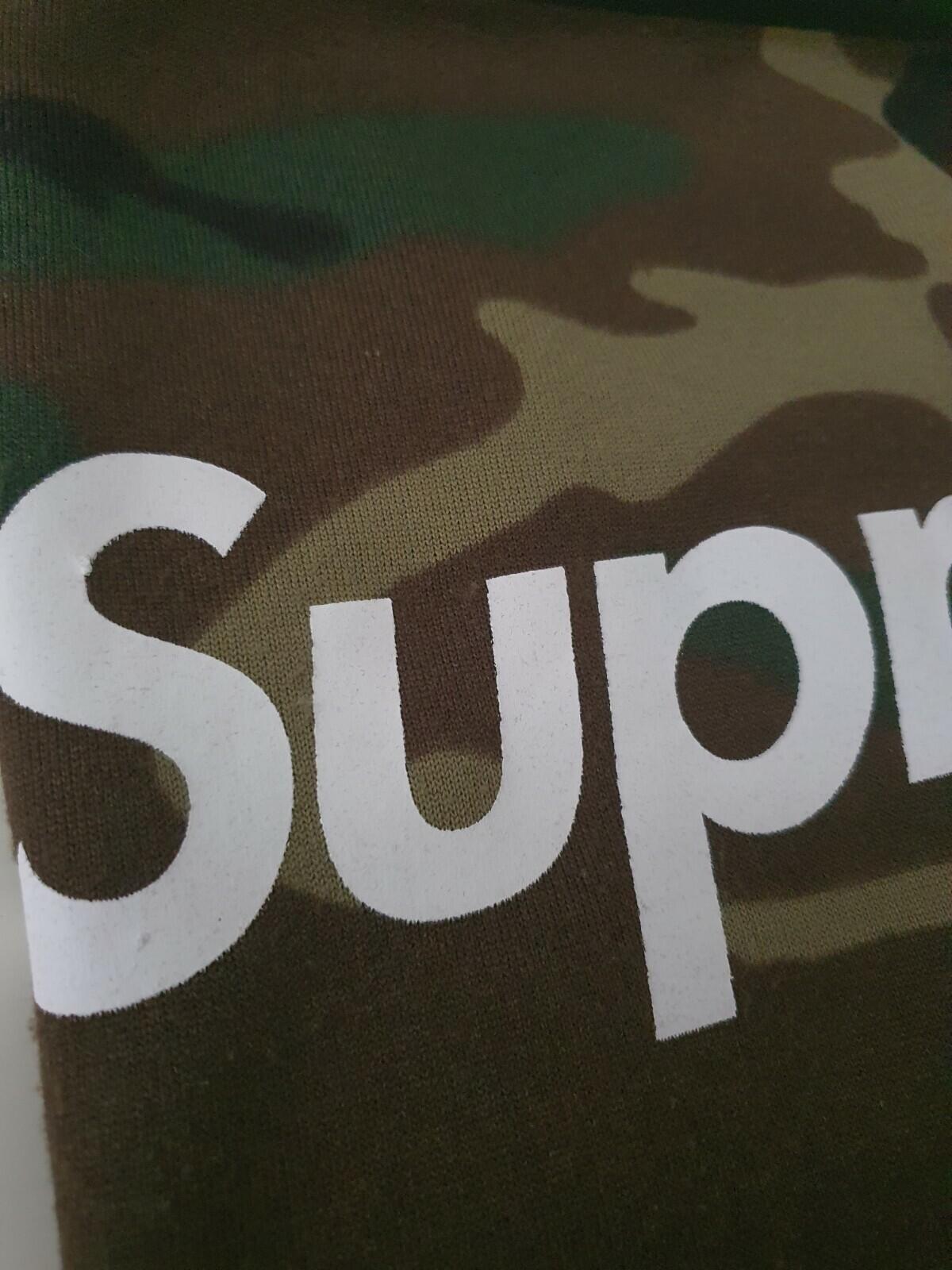 Rare FW15 Supreme fleece neck gaiter woodland camo neck warmer