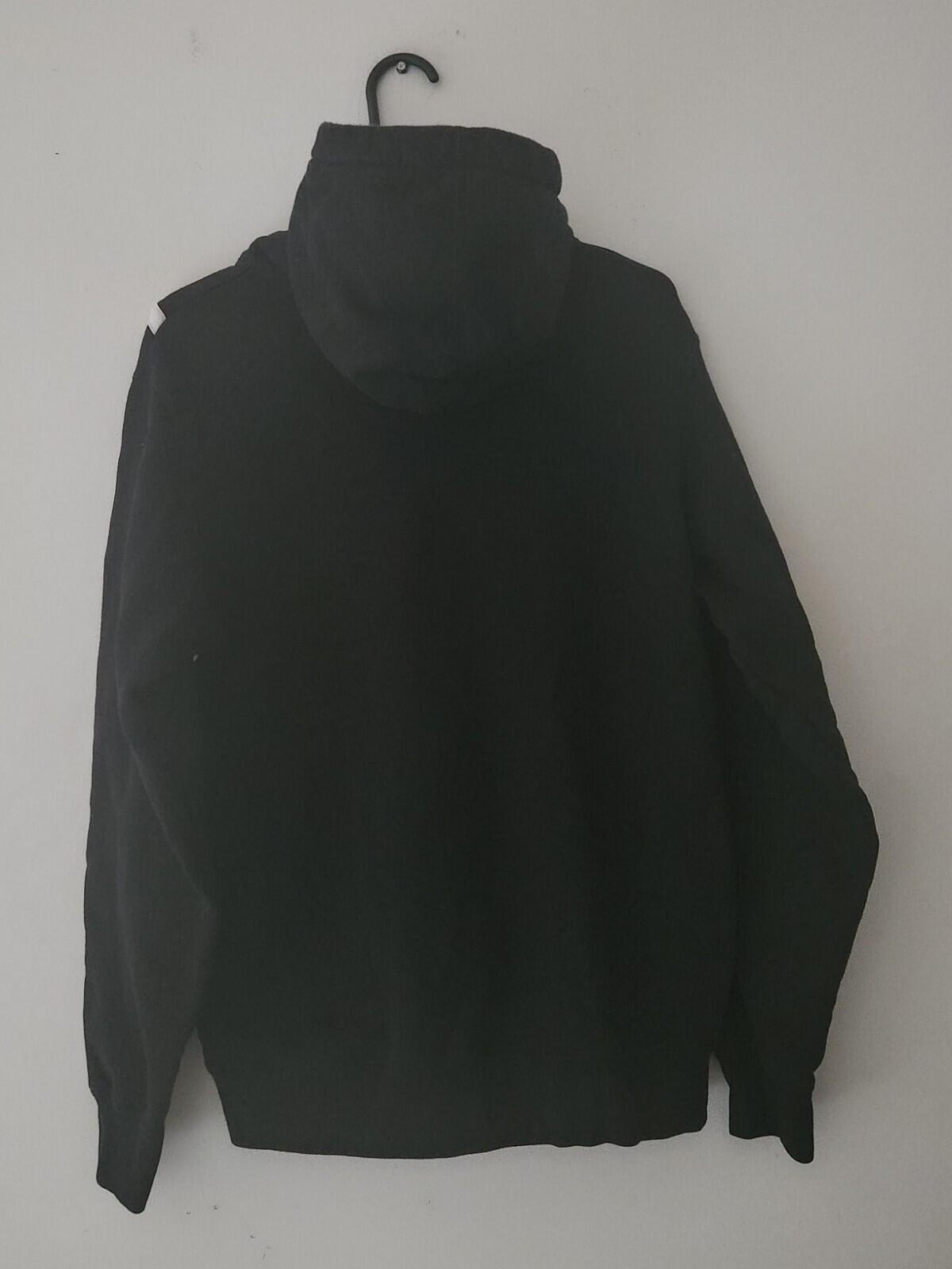 SS18 Supreme Diagonal Hooded Sweatshirt black hoodie M medium Pullover