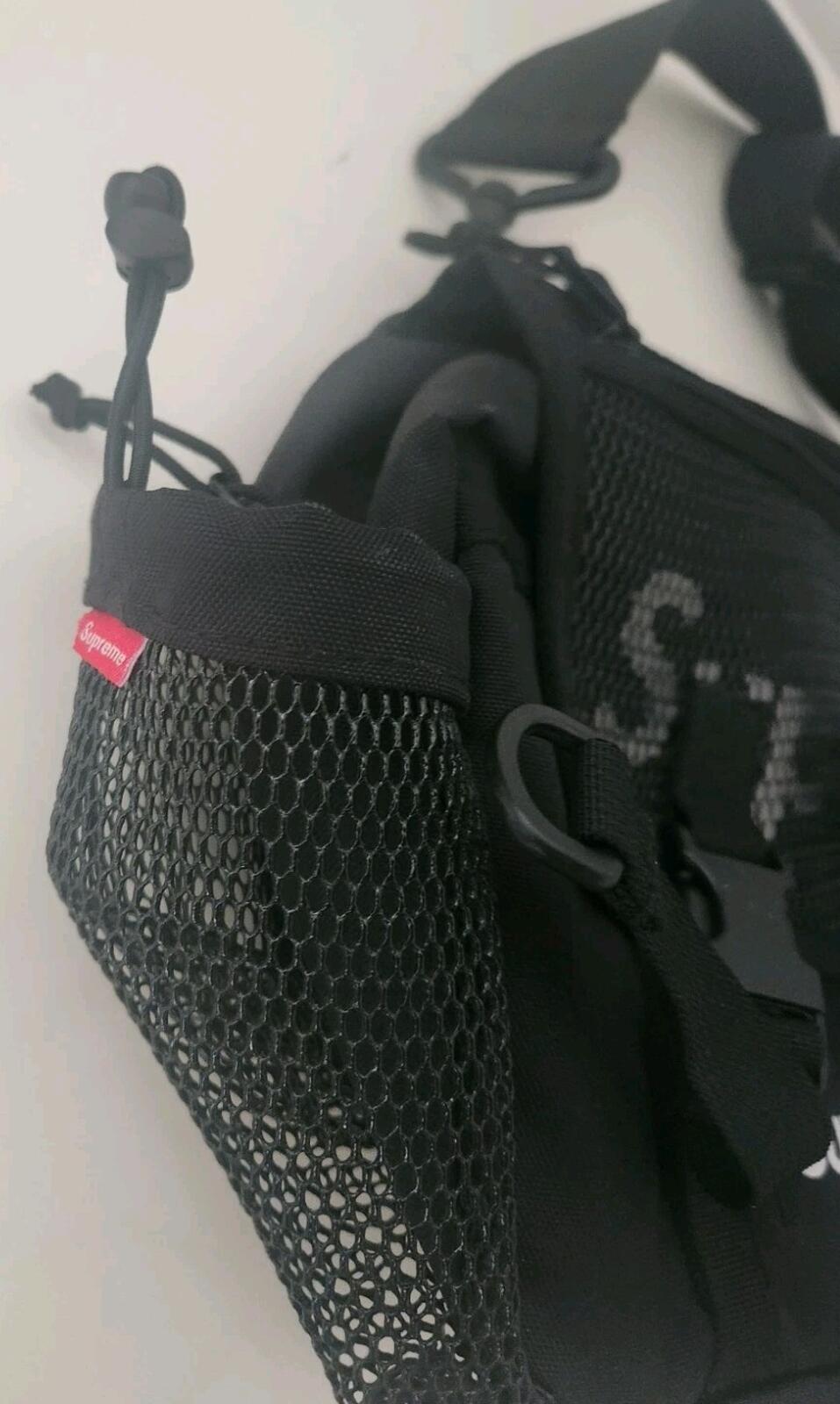 SS20 Supreme waist bag Black Shoulder Belt Cordura