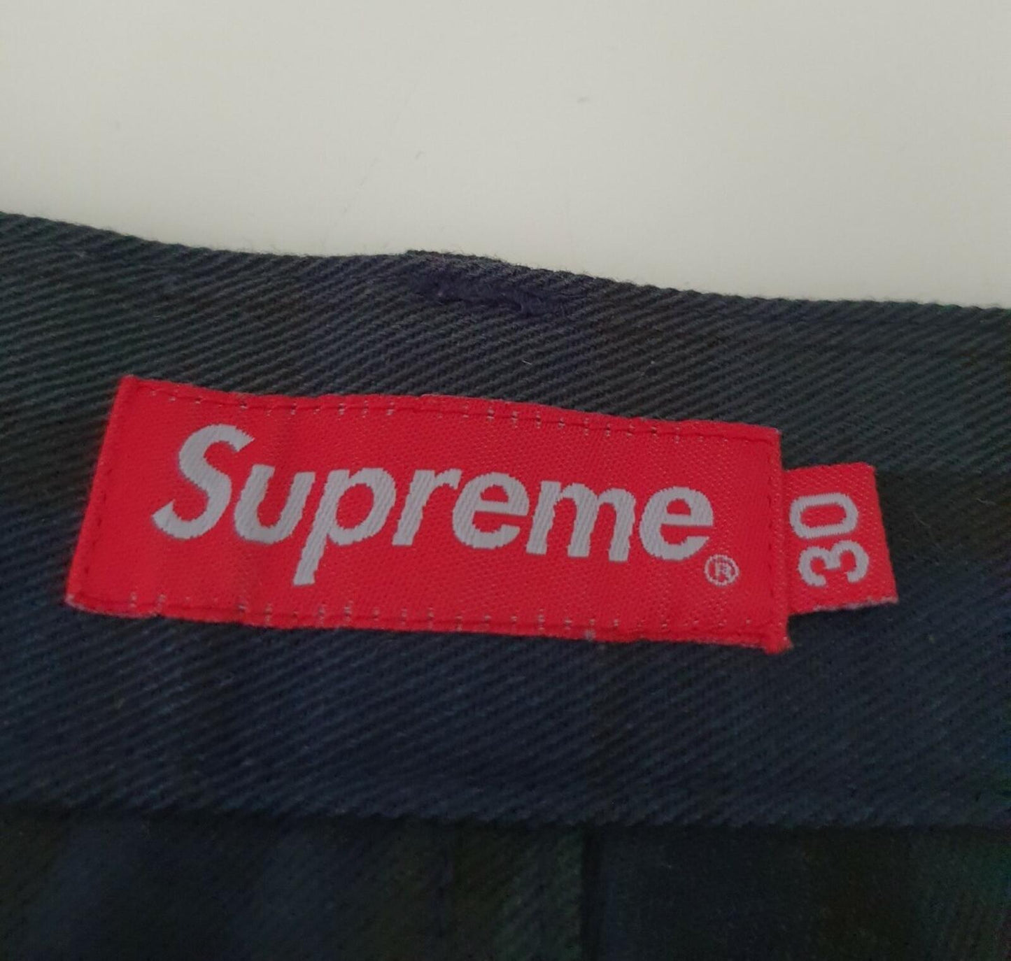 FW14 Supreme Flight Blackwatch plaid pant size 30 tartan trousers pants W30 L30