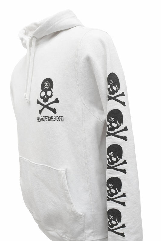 Stussy x Mastermind Kapuzenpullover Weiß Größe S