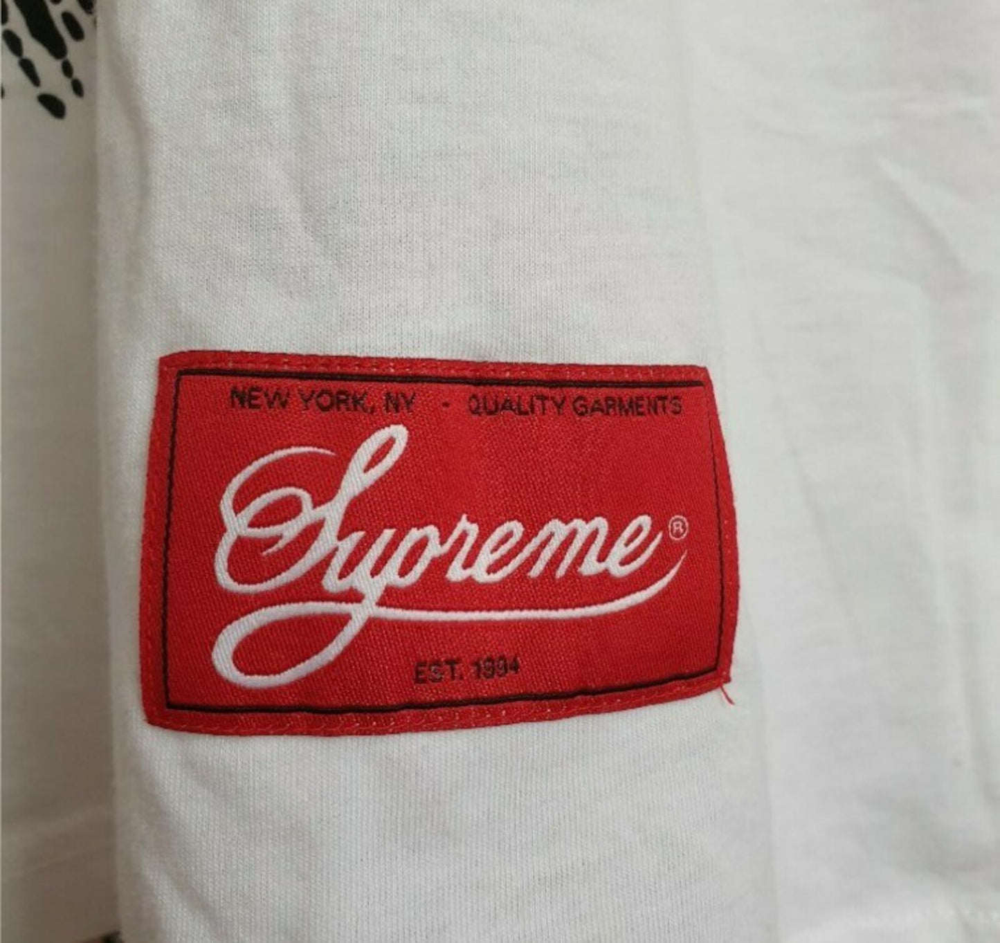 SS15 Supreme Broadway Football Top Les Miserables Tee White Size L