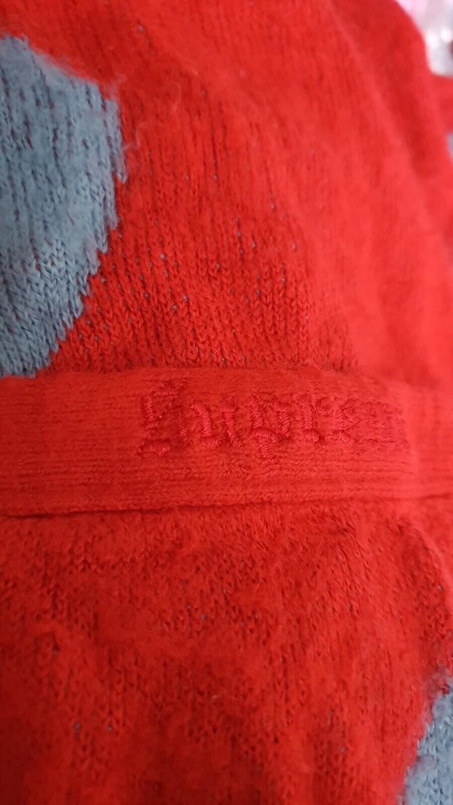 SS20 Supreme Brushed Polka Dot Cardigan Größe S kleiner roter Pullover Acryl Jumper
