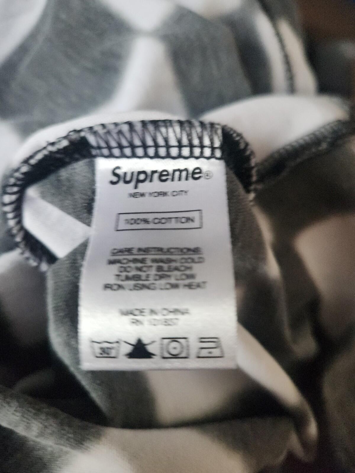 SS20 Supreme Small Box Tee Checkerboard Size L