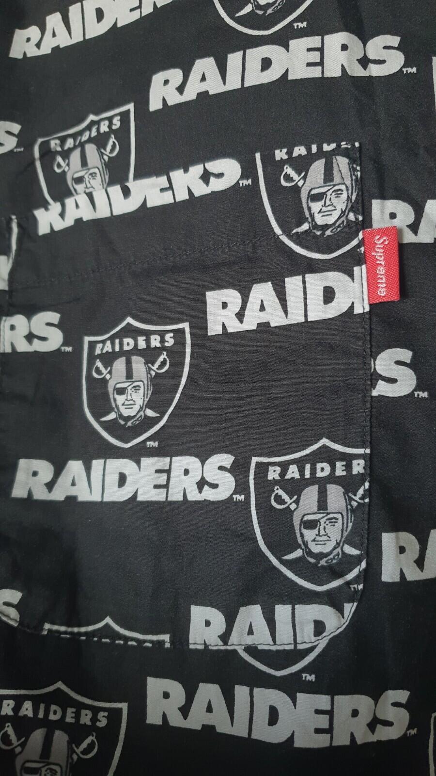 SS19 Supreme NFL x RAIDERS X '47 S/S Shirt Black Size XL