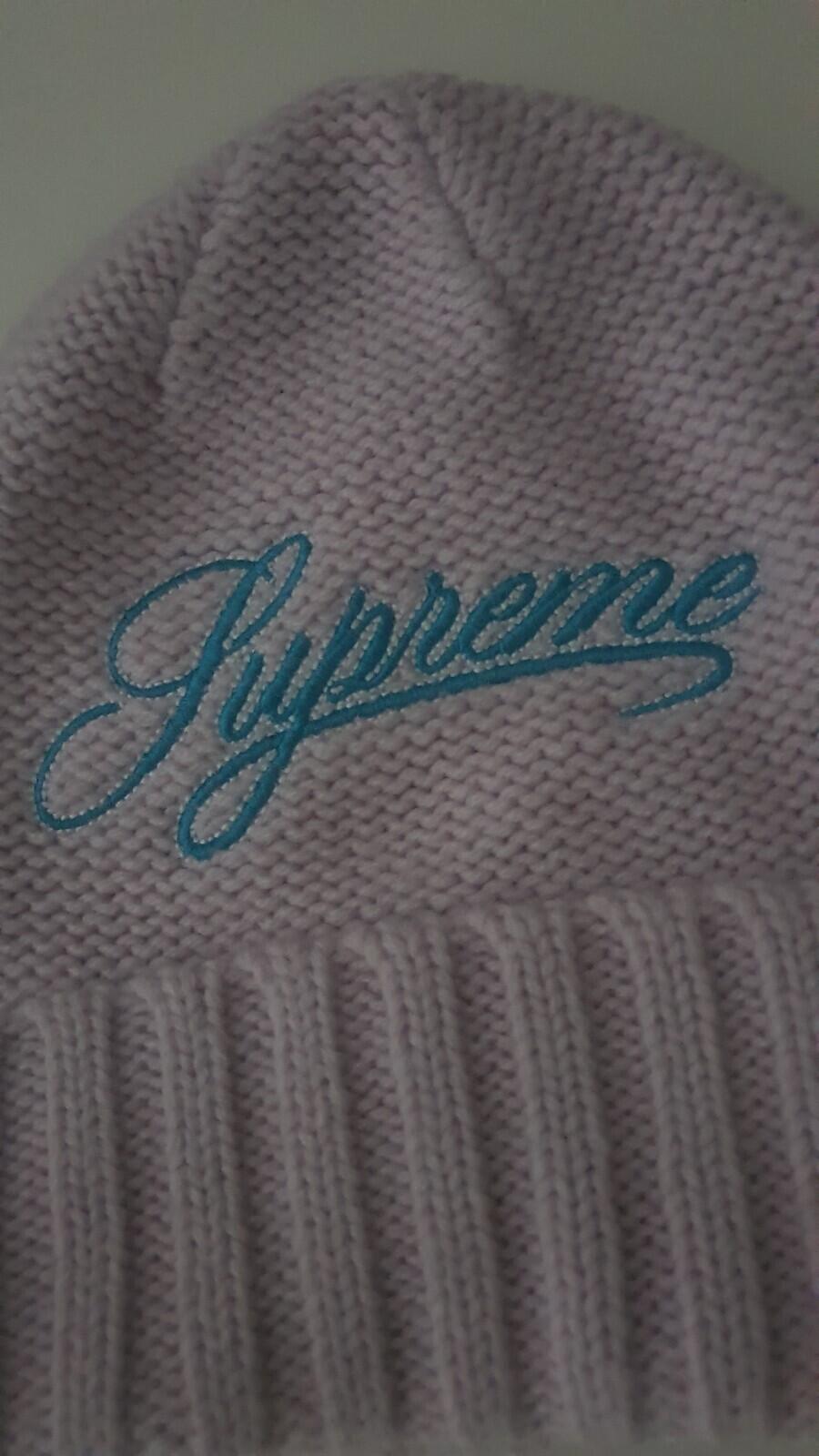 FW21 Supreme Script Logo beanie Wool Acrylic Hat