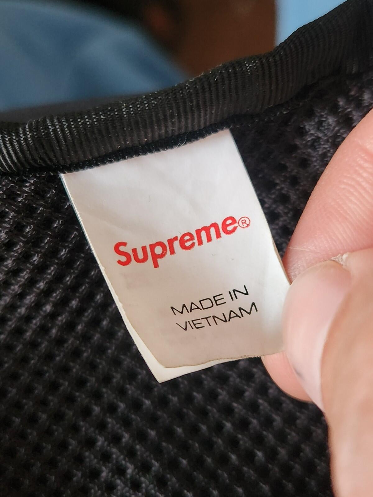 FW22 Supreme shoulder bag black Water Resistant
