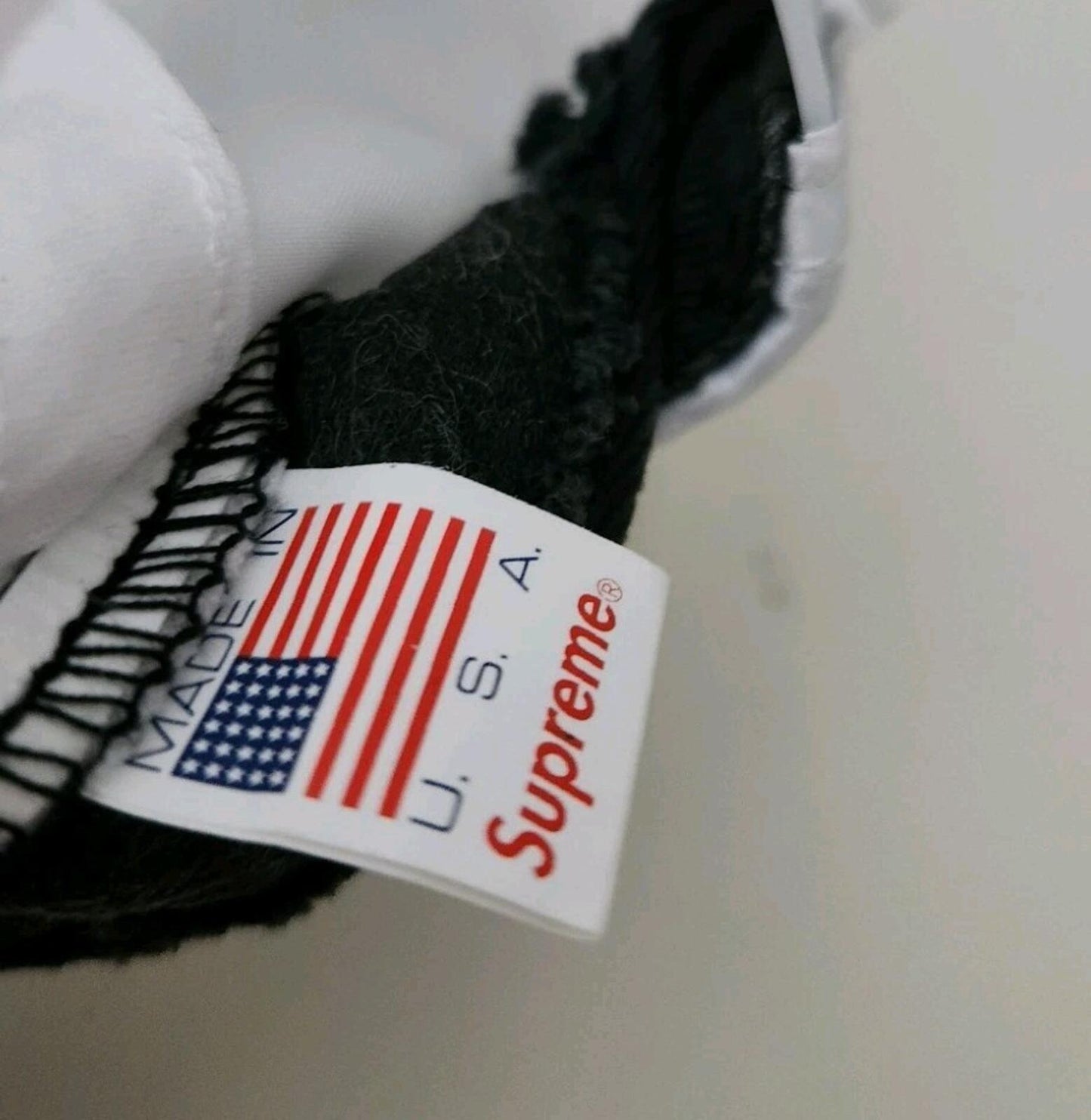 SS16 Supreme Playboy Satin 5-Panel hat white cap 2016 made in USA