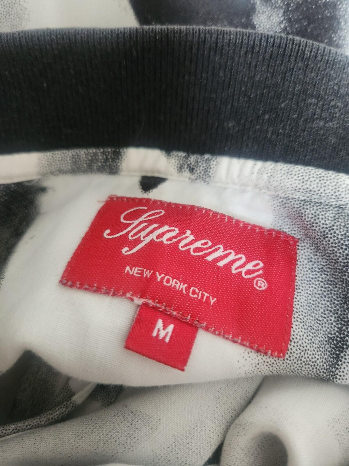SS14 Supreme Flamingo Shirt M medium black white rayon short sleeve vintage bird