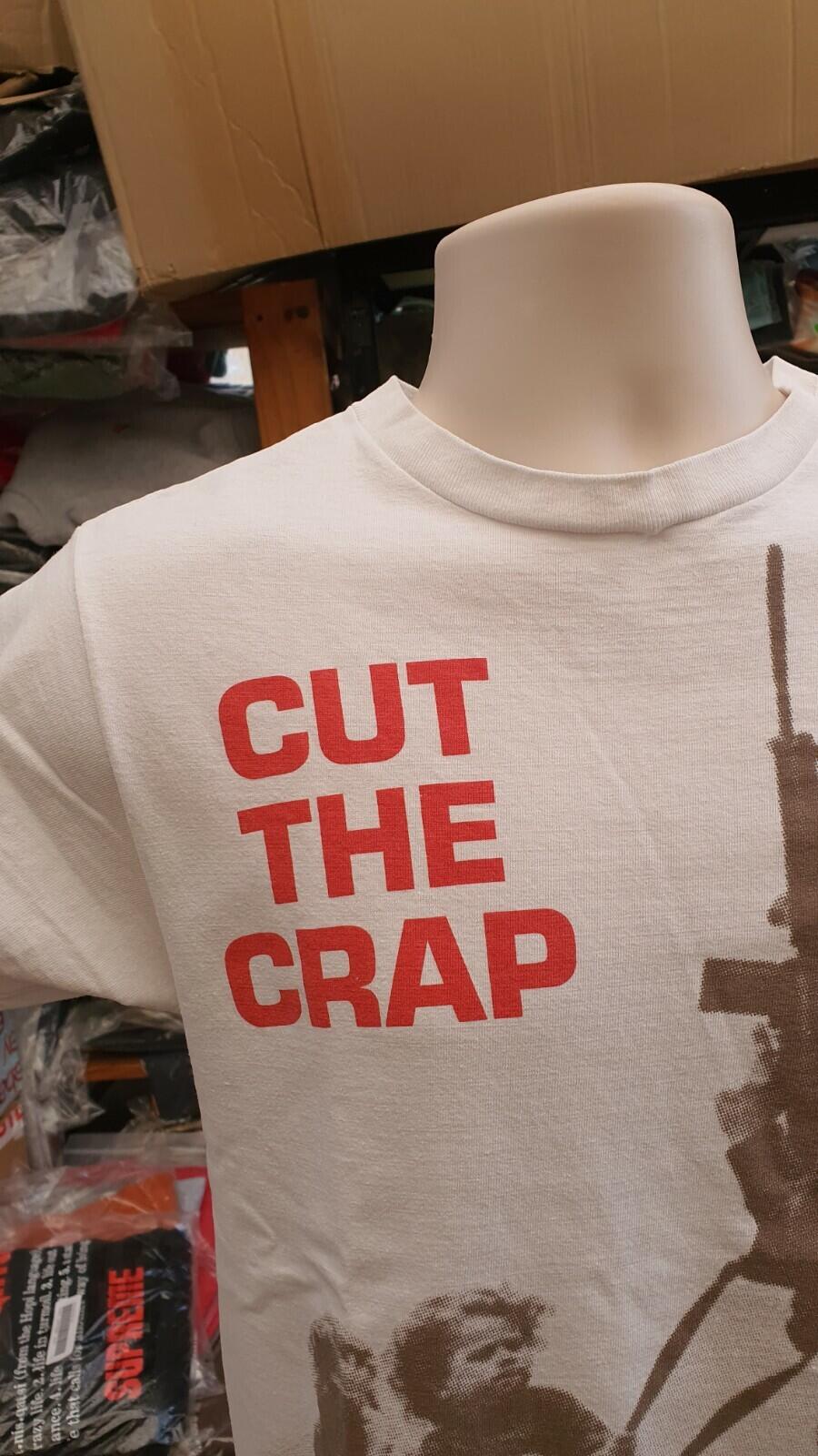 SS09 Supreme Cut The Crap Tee White