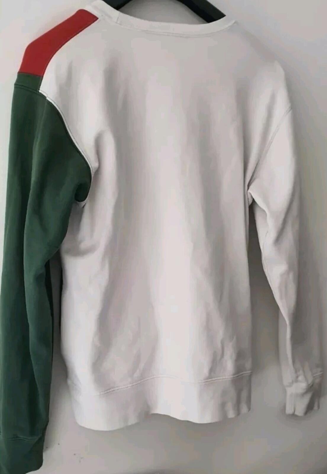 SS16 Supreme Panelled Crewneck size L large white sweatshirt Jumper
