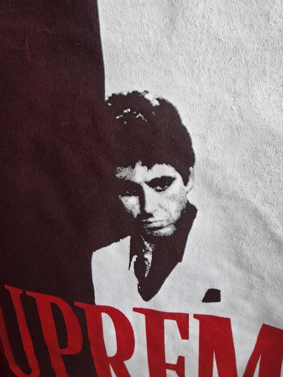 FW17 Supreme x Scarface Split Tee Red Size M