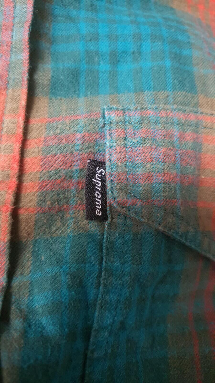 FW11 Supreme Ombre Plaid Shirt Size S