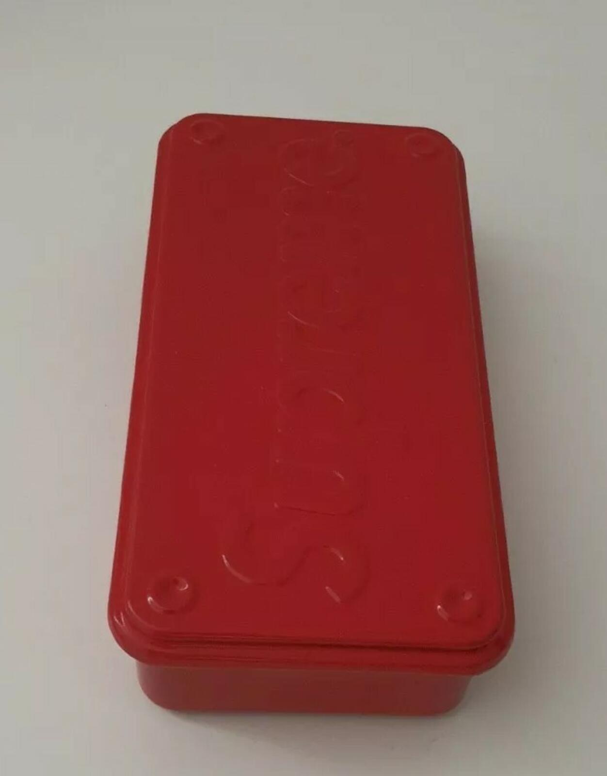 SS13 Supreme large flip top metal box red Rare Accessory Vintage 2013