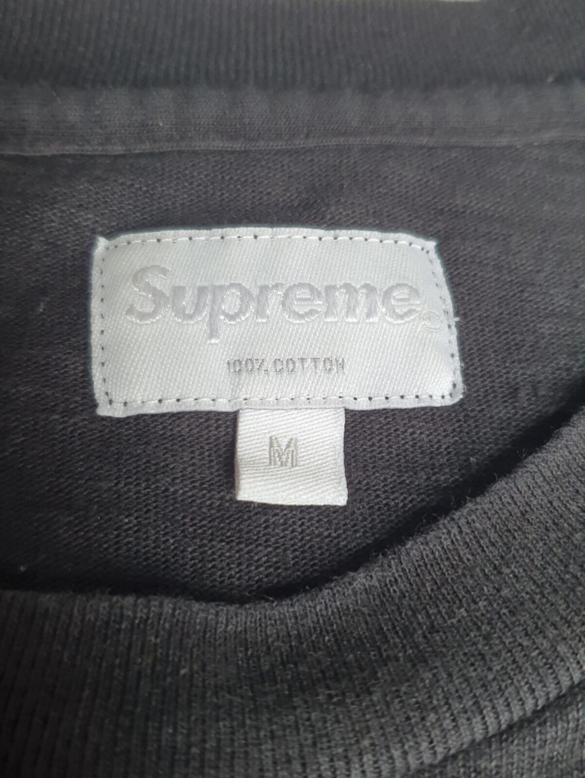SS17 Supreme Collegiate tee black T-shirt size M medium