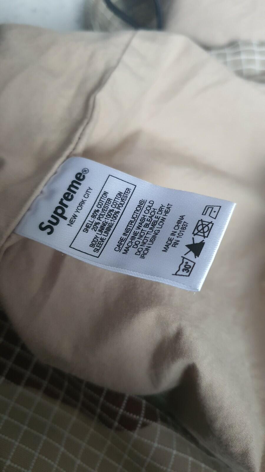 SS20 Supreme Ripstop Utility Jacket Desert Camo Size M