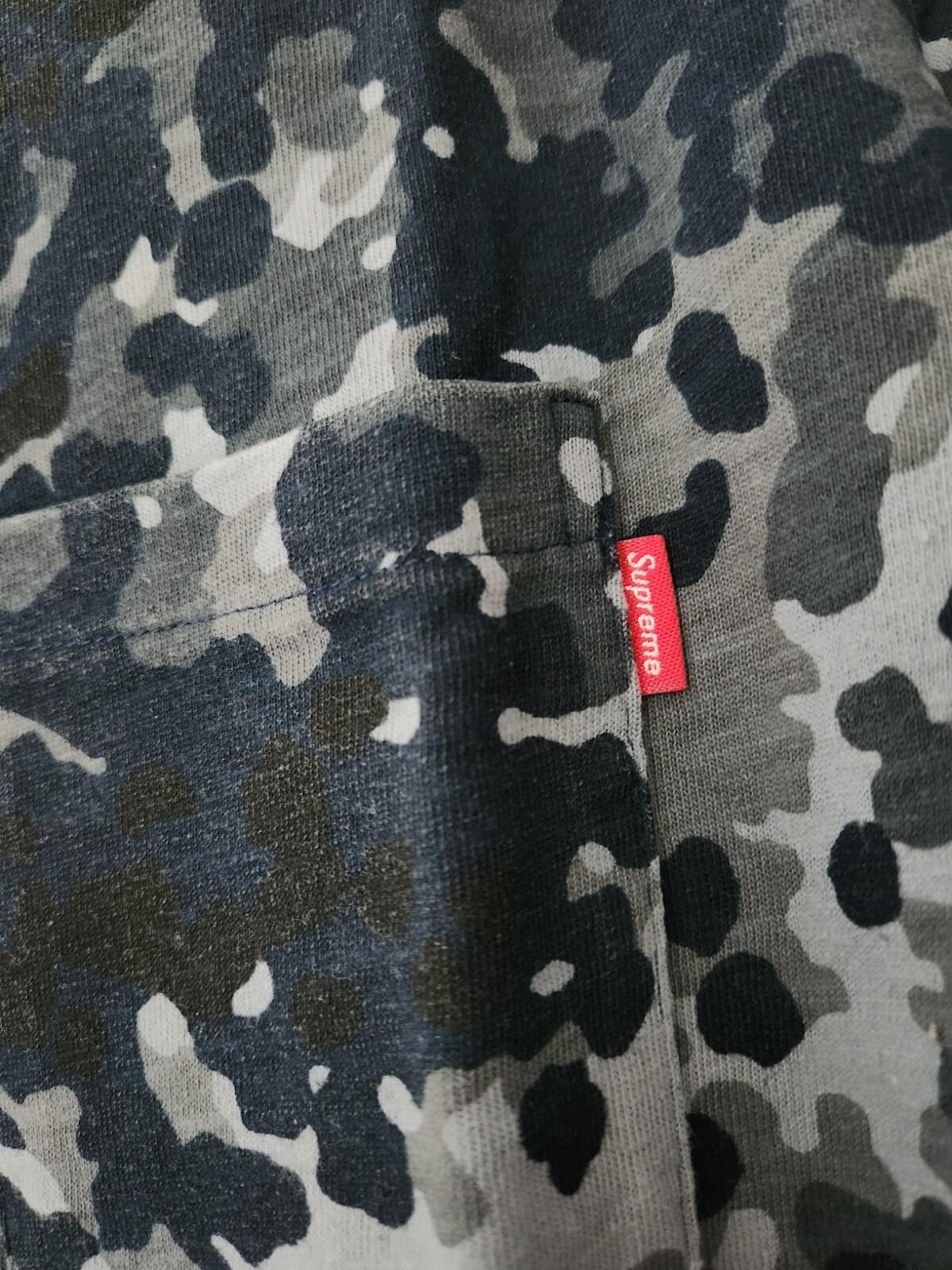 SS19 Supreme Navy German camo S/S pocket tee Size L large short sleeve t-shirt