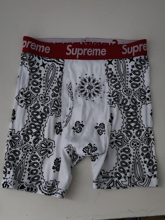 FW22 Supreme Hanes bandana bóxers nuevos Ropa interior Talla S Pequeña Blancos Cortos