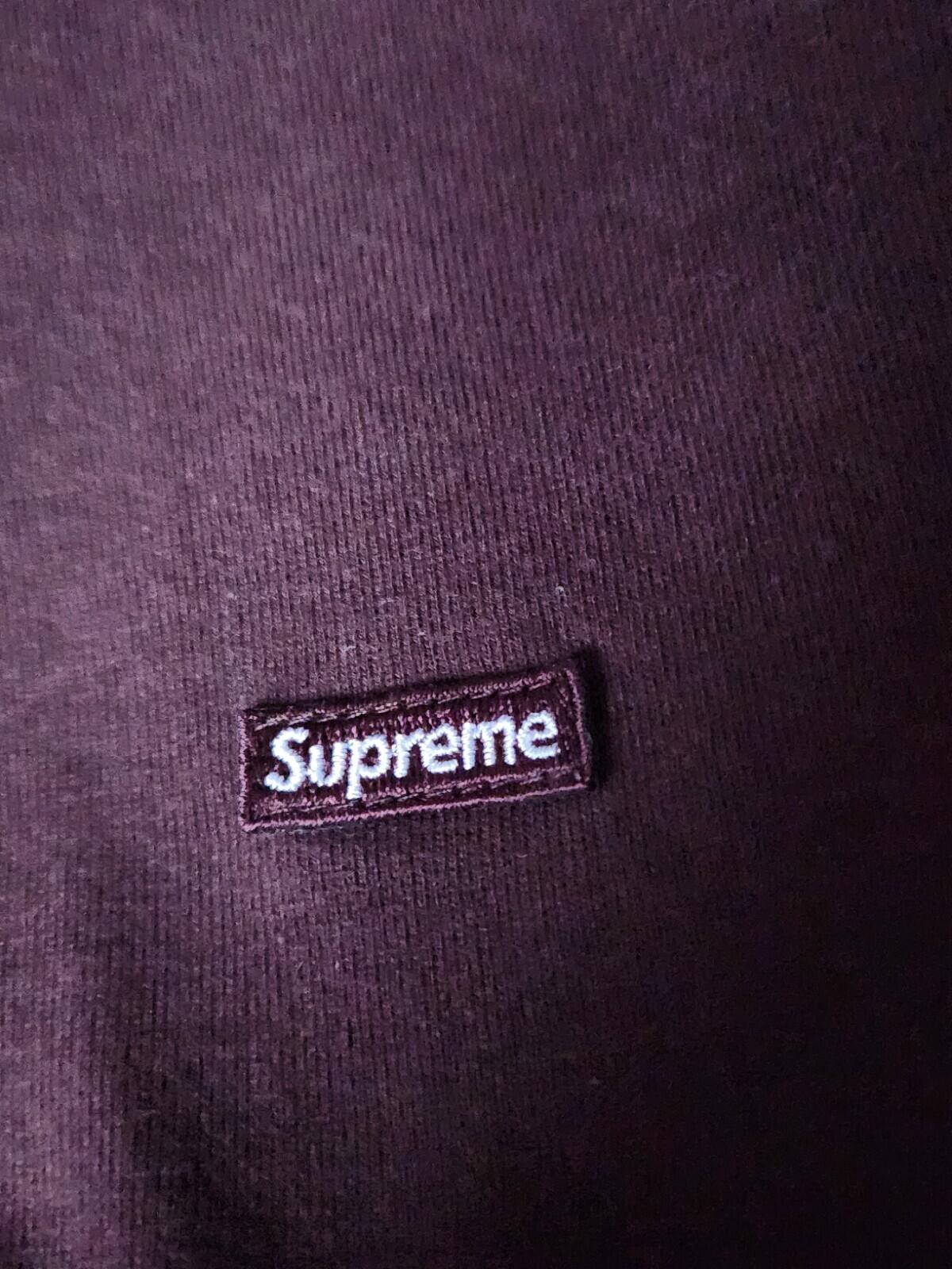 FW22 Supreme Small Box L/S Tee Brown Top size M Medium T-shirt