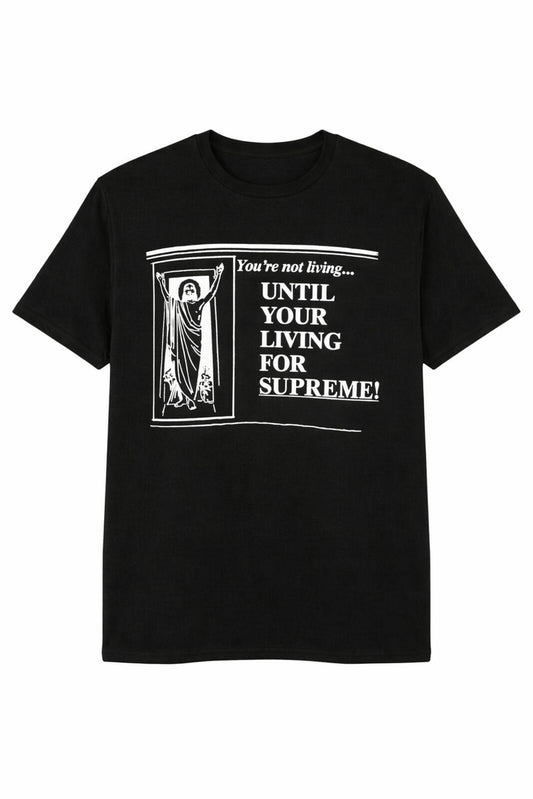 SS15 Supreme Until Your Living Tee Negra Talla M