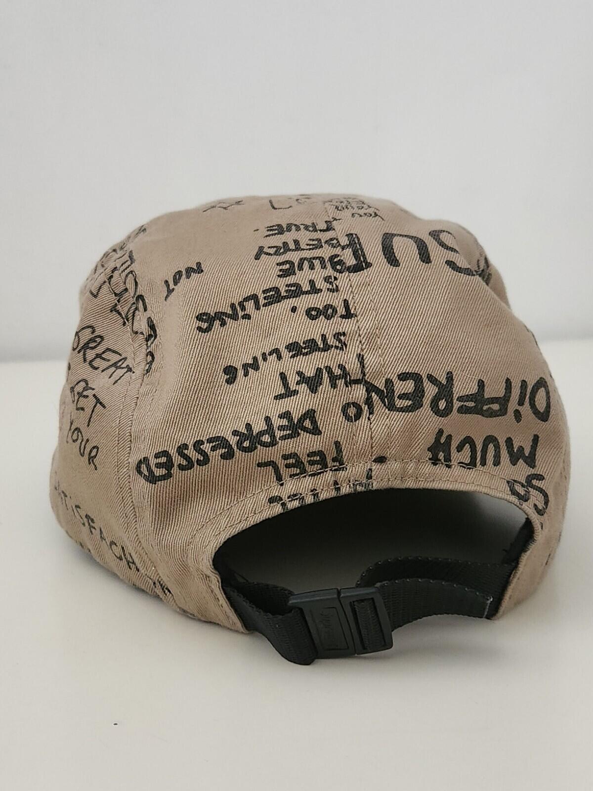 SS23 Supreme Gonz Poems Camp Cap Khaki Hat box logo Mark Gonzales