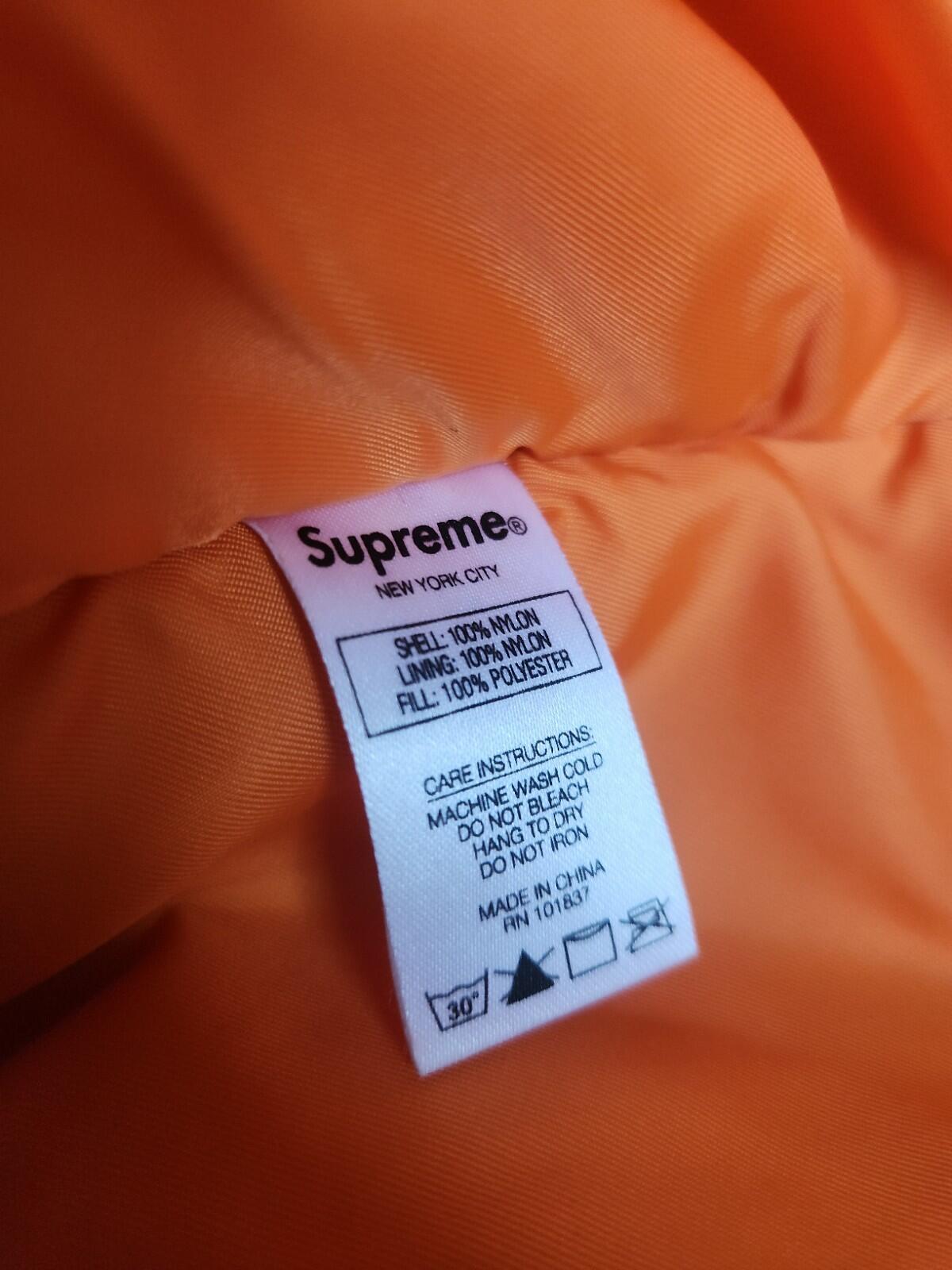 FW18 Supreme Logo Tape N-3B Parka UVP 378 $ Größe L Große Jacke olivefarbener Mantel grün