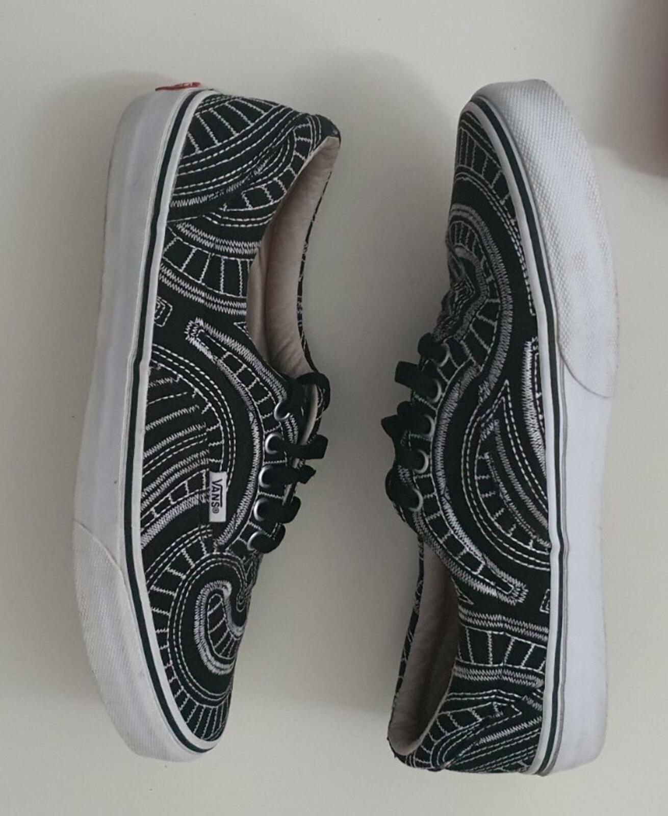 SS14 Supreme x Vans Era Spiral US 10 UK 9 EUR 43 Black Trainers Vintage Shoes