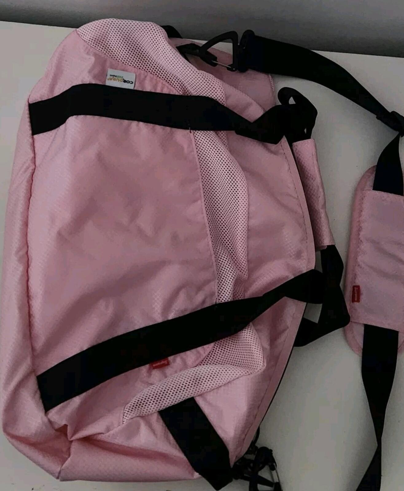 SS22 Supreme duffle bag Pink Duffel Handbag Water Resistant Cordura Nylon