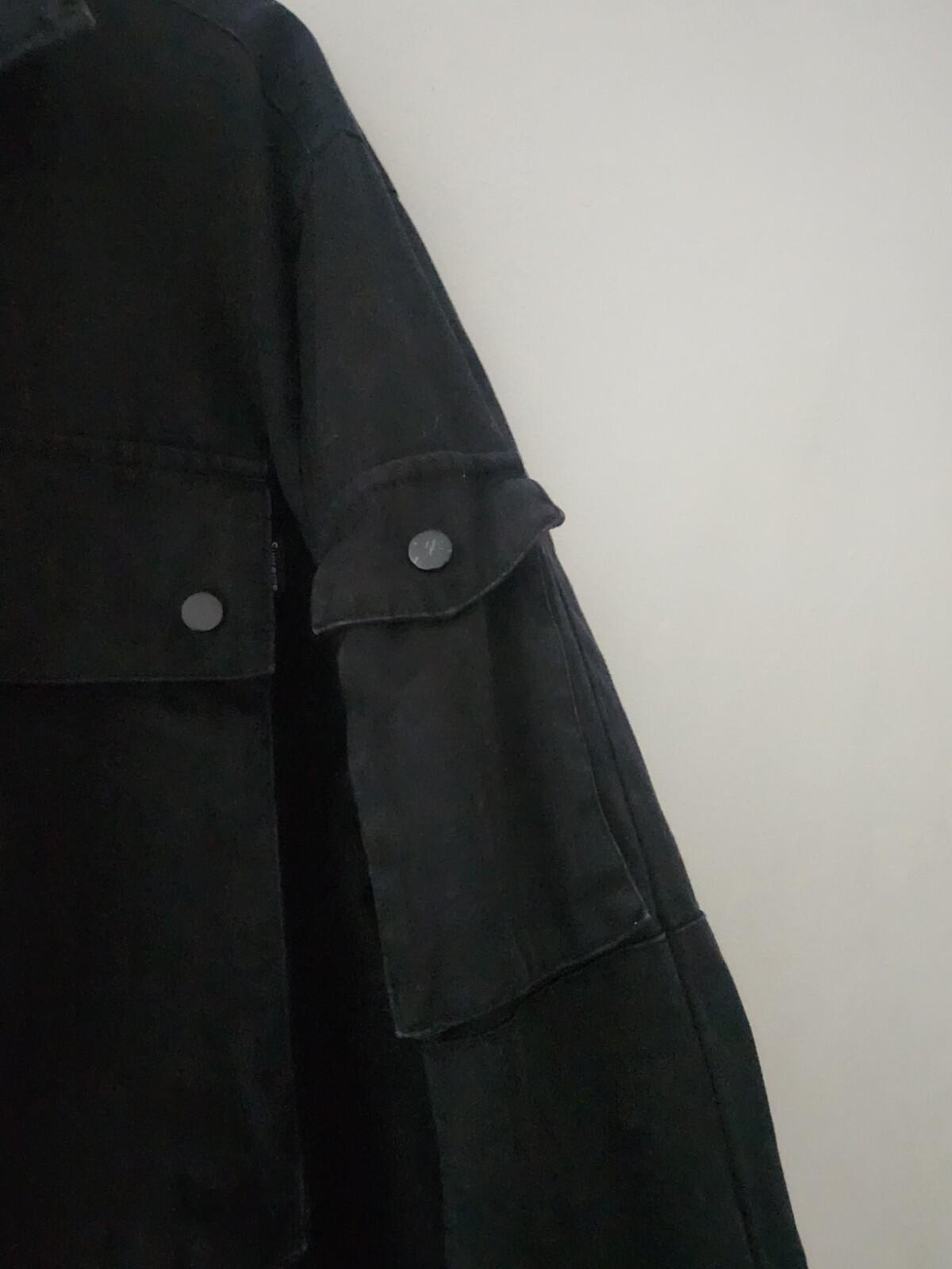 SS17 Supreme BDU Hemd Sunset Washed Schwarz Größe S