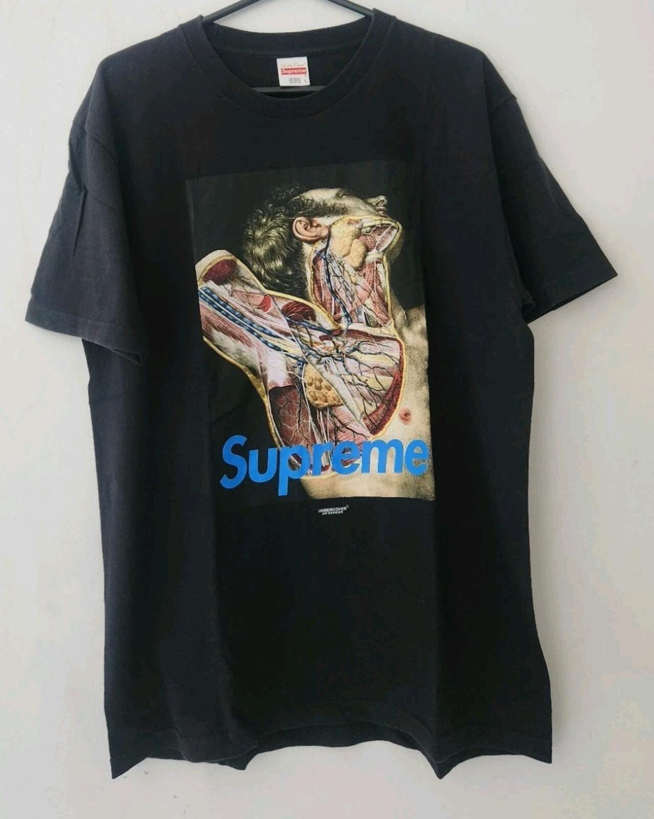 FW14 Supreme x Undercover Anatomy black Tee L large T-shirt Rare 2014 Vintage