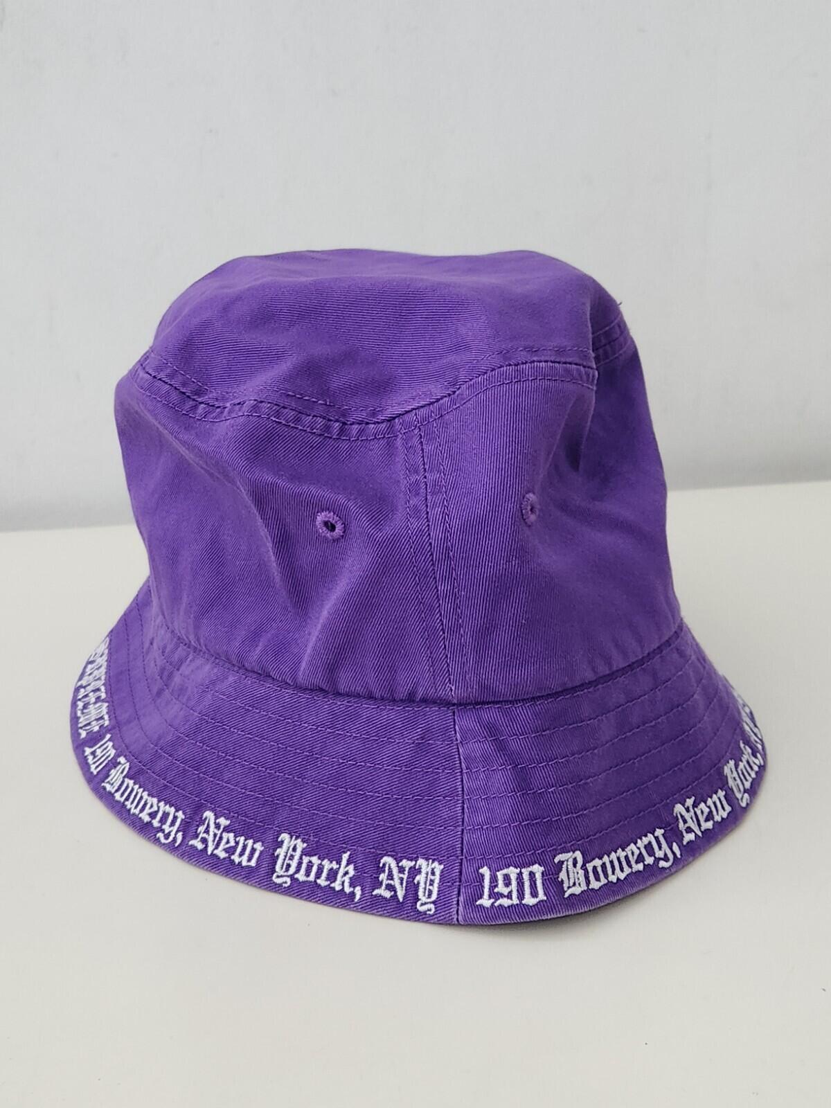 SS23 Supreme Embroidered Brim crusher Size S/M Purple bucket hat small / medium