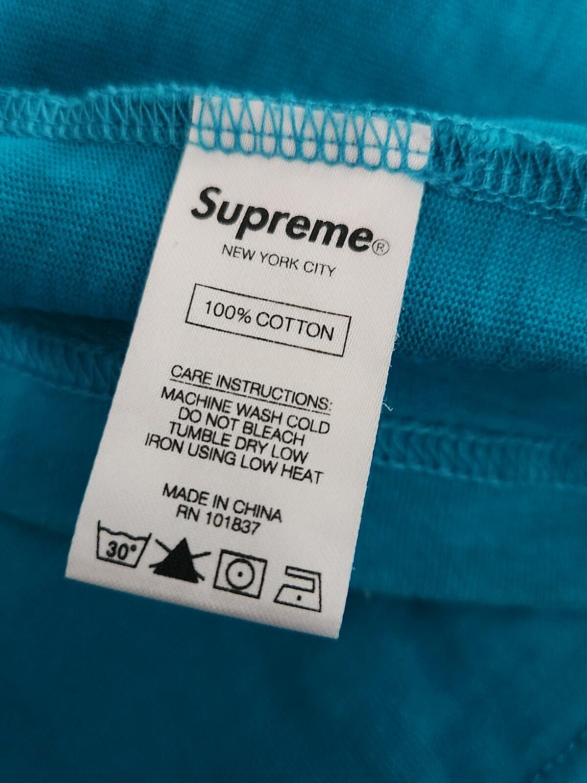SS18 Supreme Splatter Tank Top Tee Teal Size M