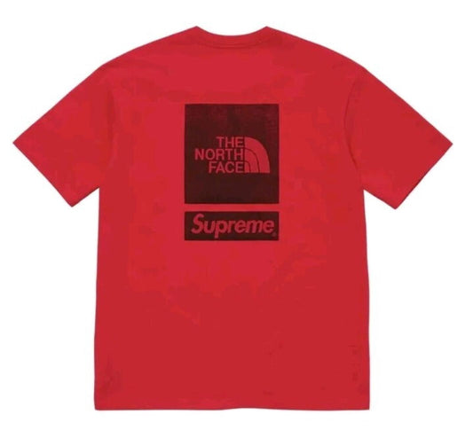 SS24 Supreme x The North Face S/S Top Tee size S Small Red