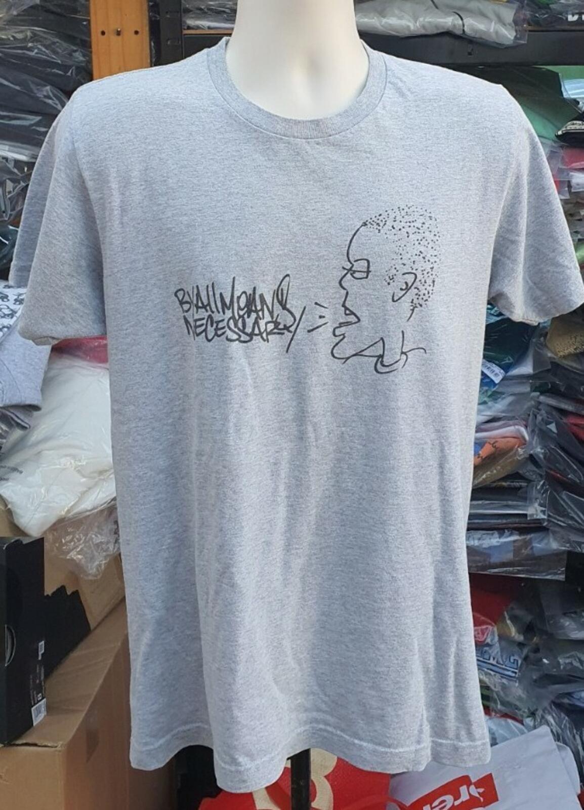 FW14 Supreme KRS-One All Means Tee Heather Grey Size L