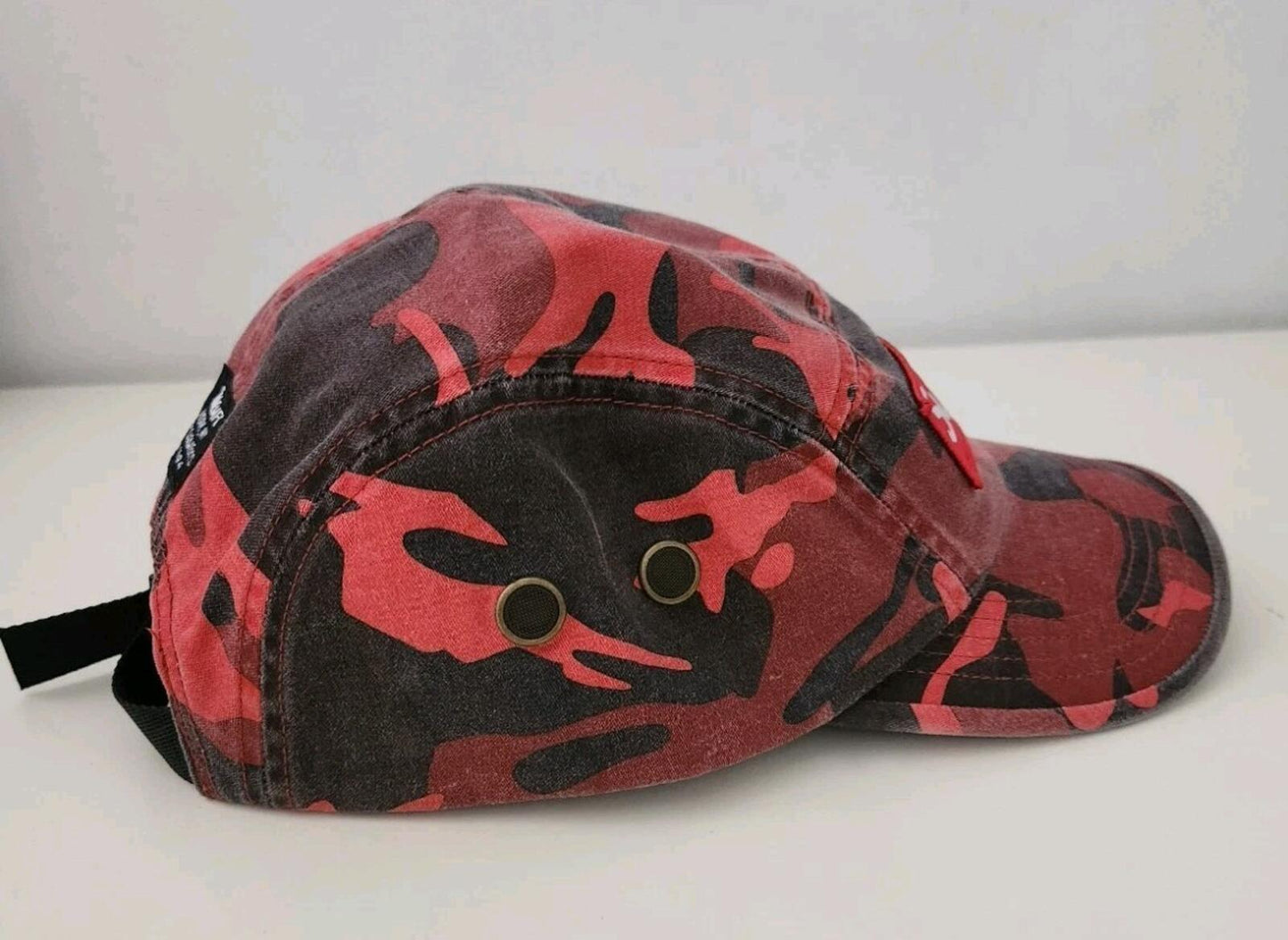 SS23 Supreme Military Camp Cap Hut Box Logo Rot Camo Camouflage