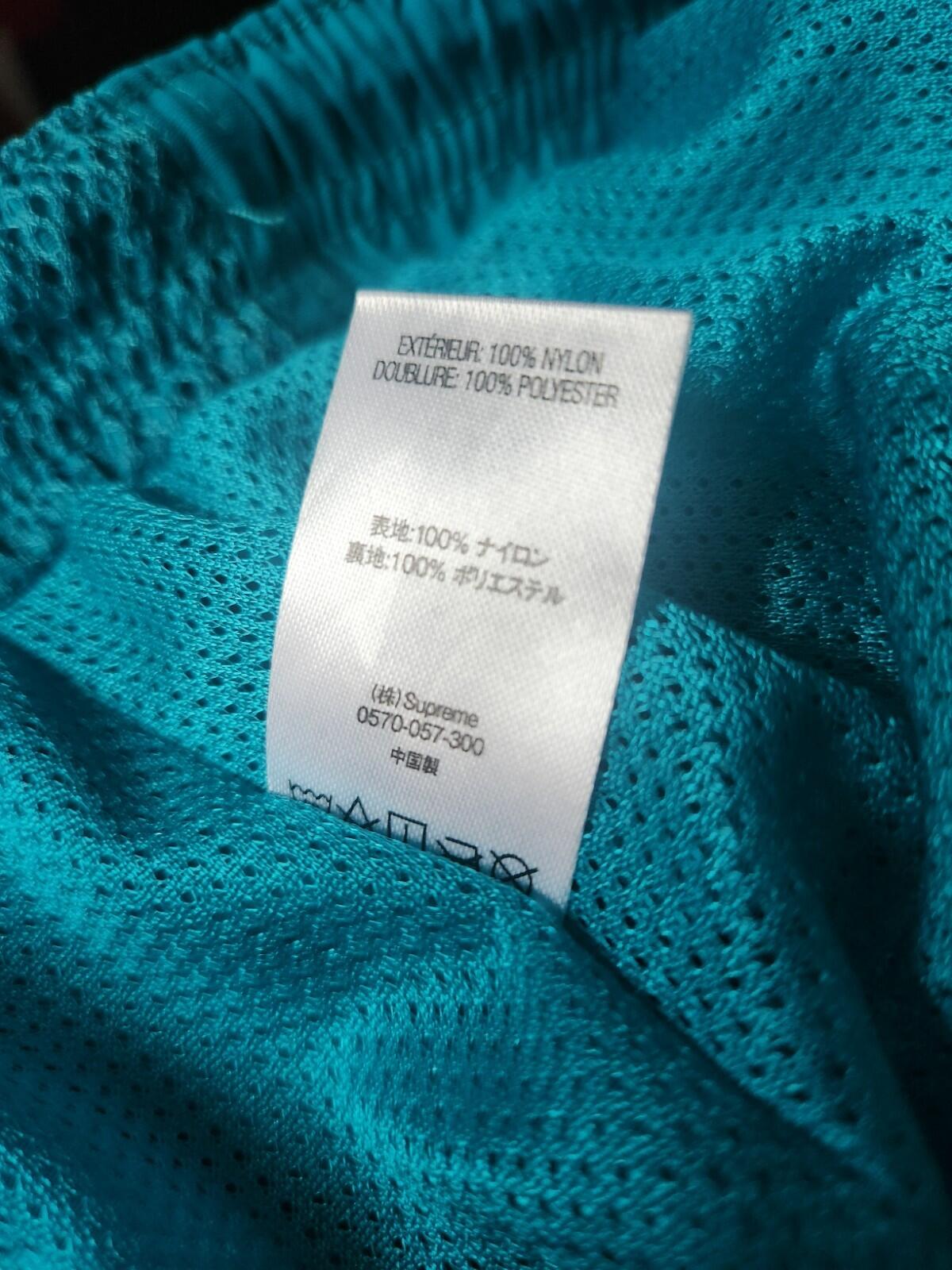 SS20 Supreme Mesh Panel Water Short Size M Bright Teal