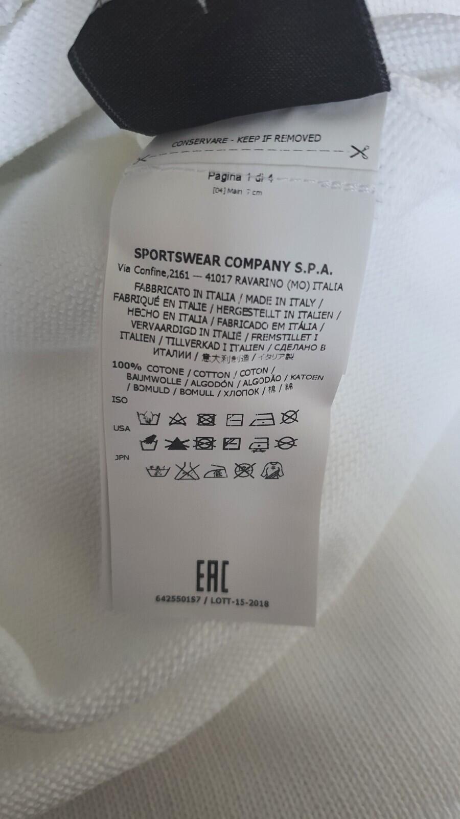 SS16 Supreme x Stone Island Jersey con logo reflectante Blanco Talla S