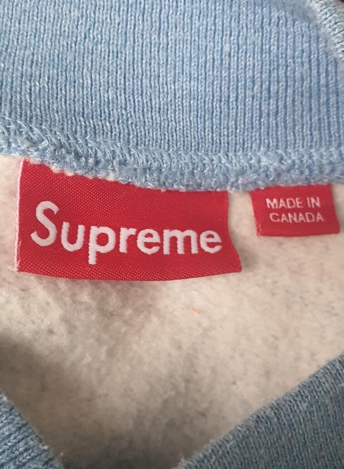 FW10 Supreme Varsity Sweat Jacket Blue Size L