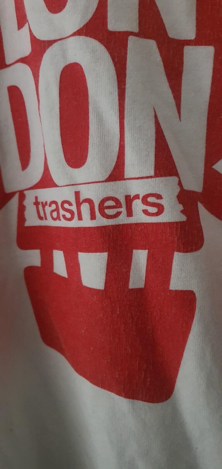 STUSSY London Trashers T-Shirt size M medium Very Rare Tee Vintage