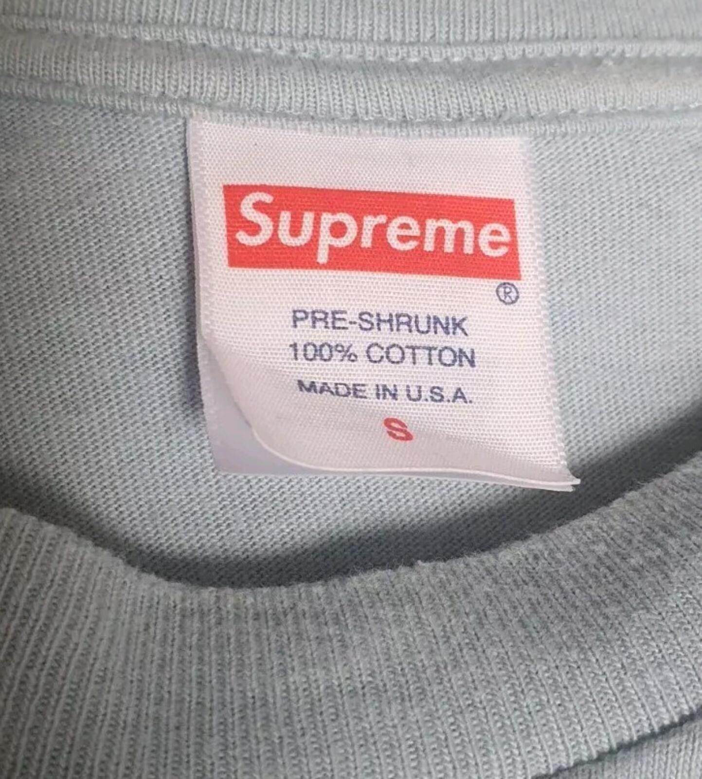 FW22 Supreme Maude Tee Dusty Blue Size S