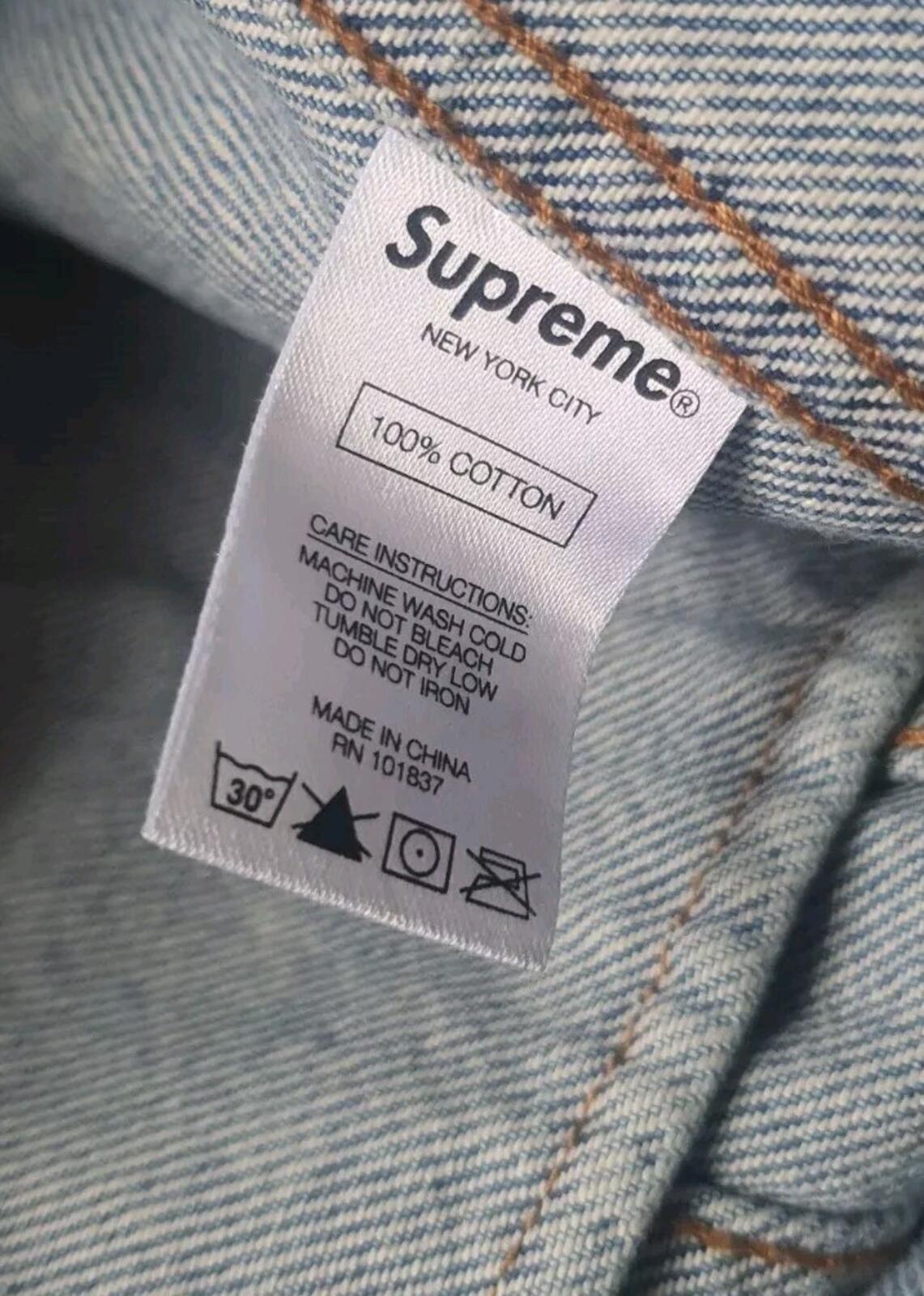 SS19 Supreme New York painted trucker jacket Size M Medium