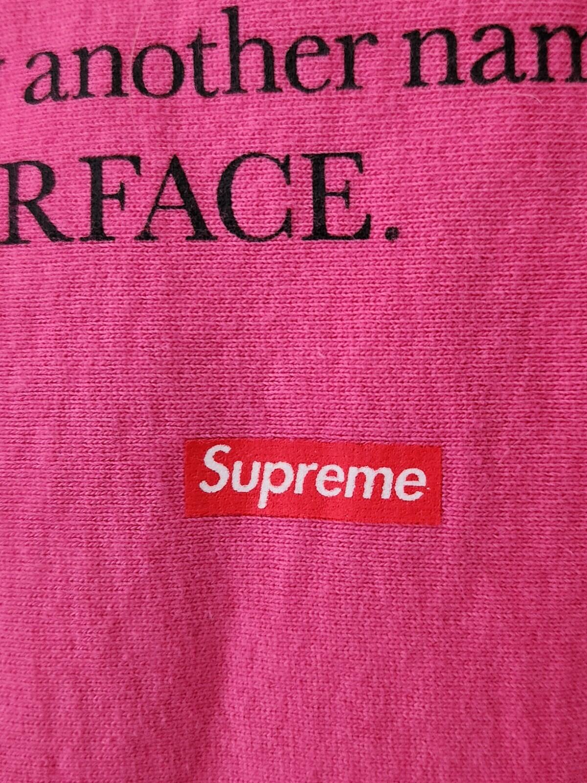 FW17 Supreme x Scarface Friend hooded sweatshirt L Large Pink hoodie Magenta