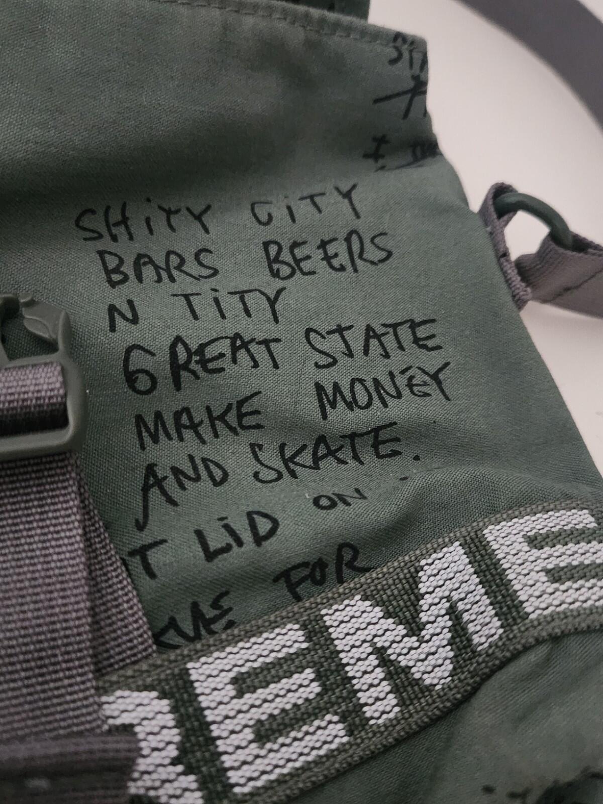 SS23 Supreme Field Side bag Shoulder Olive Gonz Water Resistant Gonzales Poems