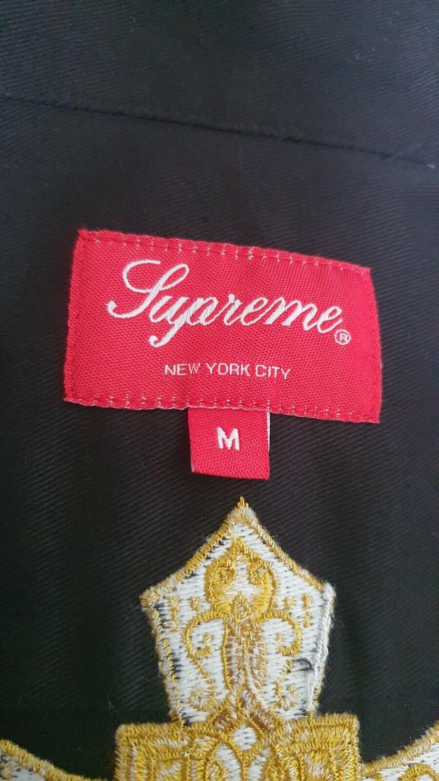 Camisa de trabajo Supreme Mary SS22 negra talla M Mediana