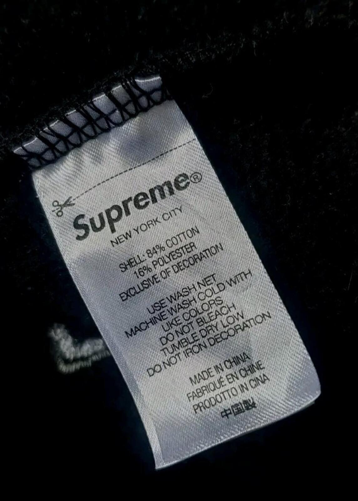 FW22 Supreme Hockey Hooded Sweatshirt Schwarz Größe M